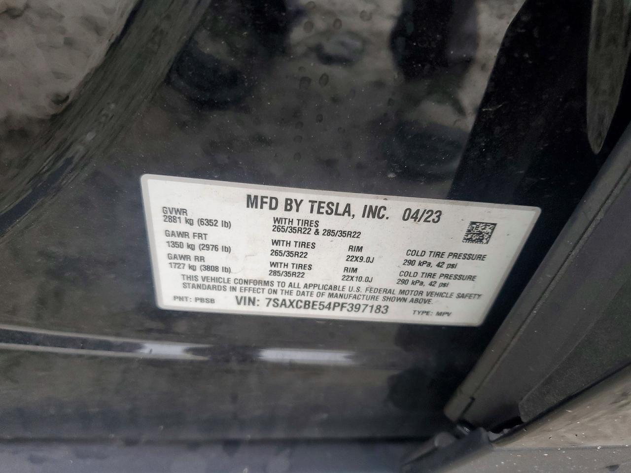 2023 TESLA MODEL X photo 12
