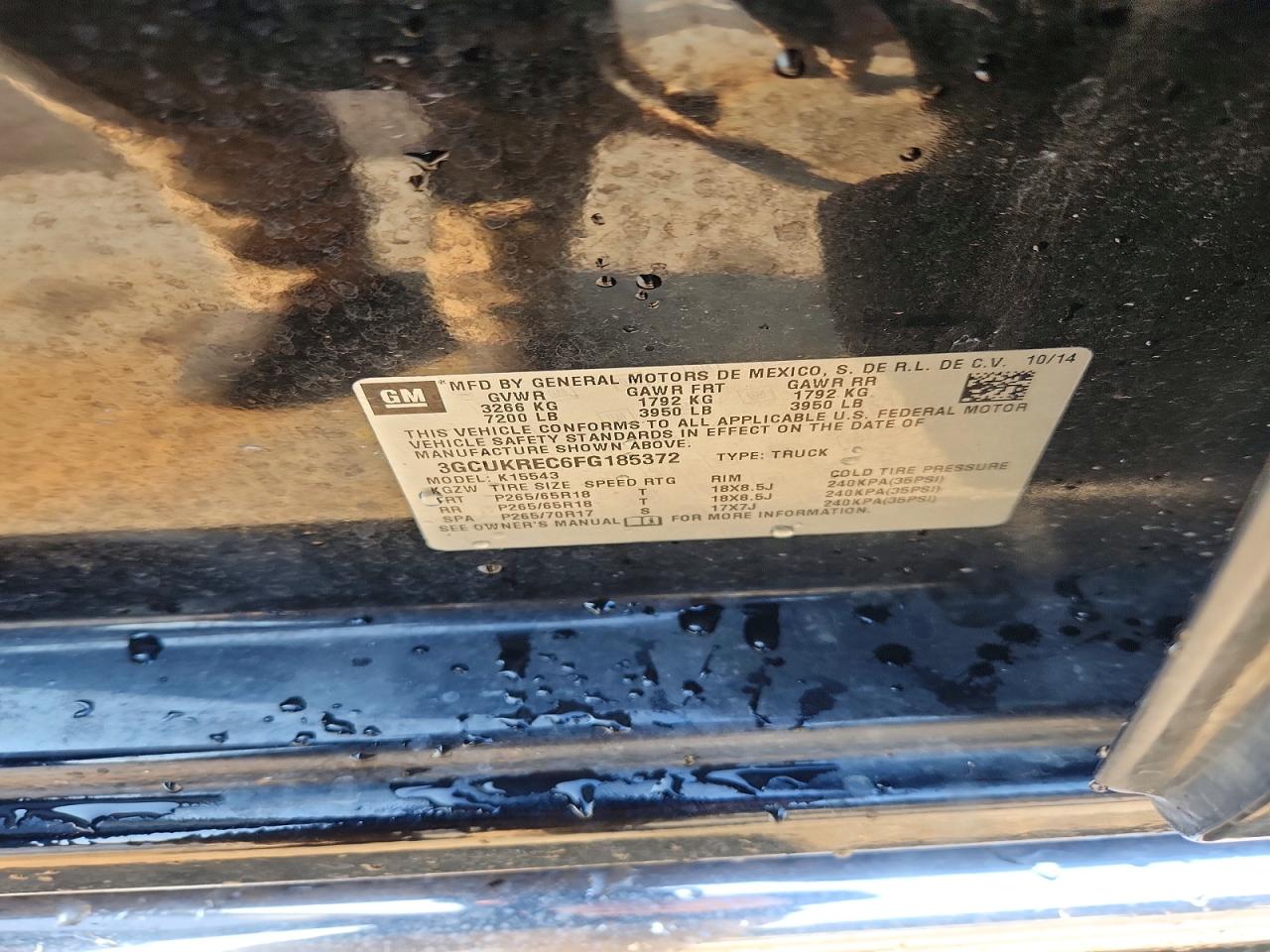 2015 CHEVROLET SILVERADO K1500 LT photo 12