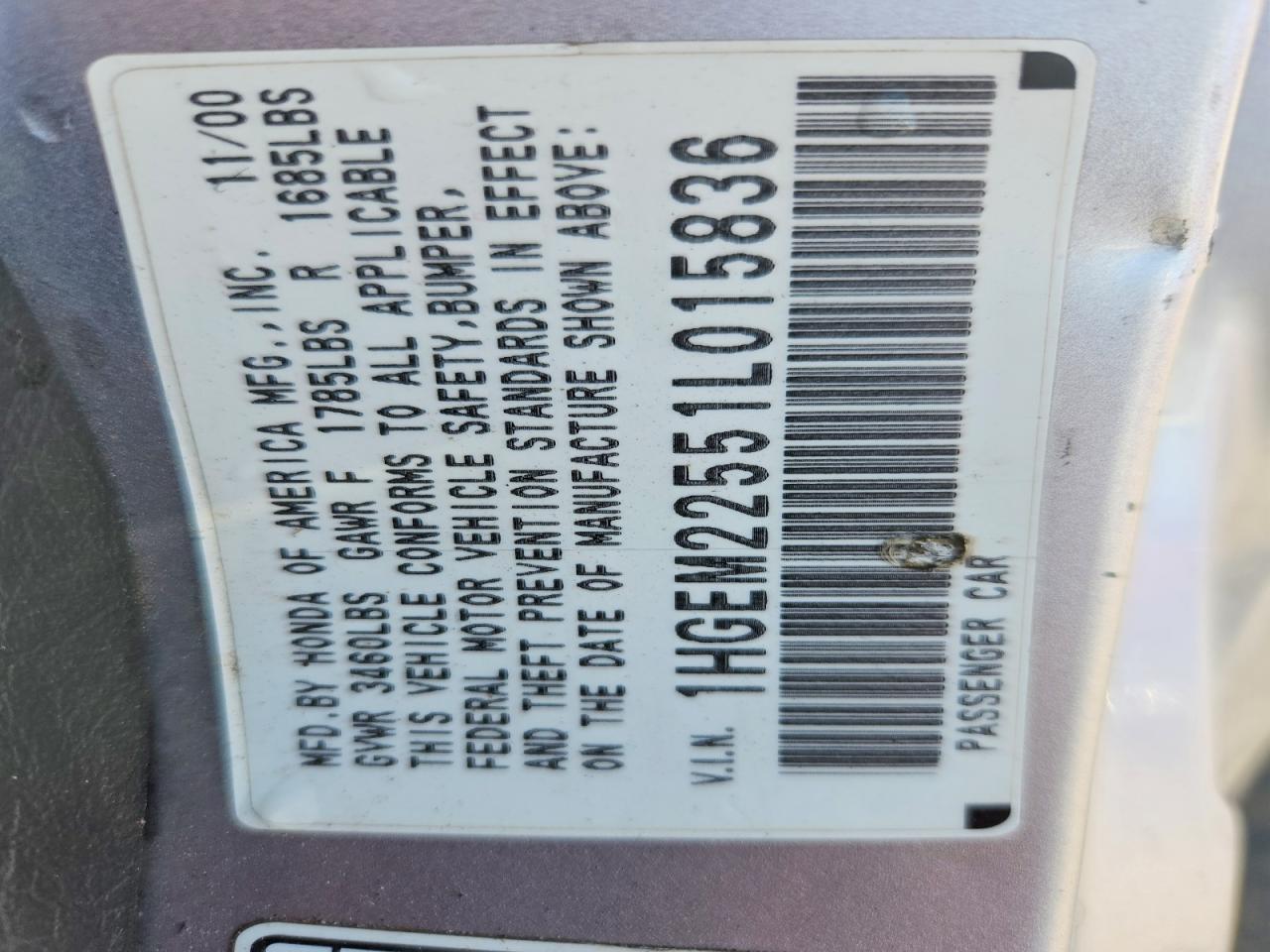2001 HONDA CIVIC LX photo 25