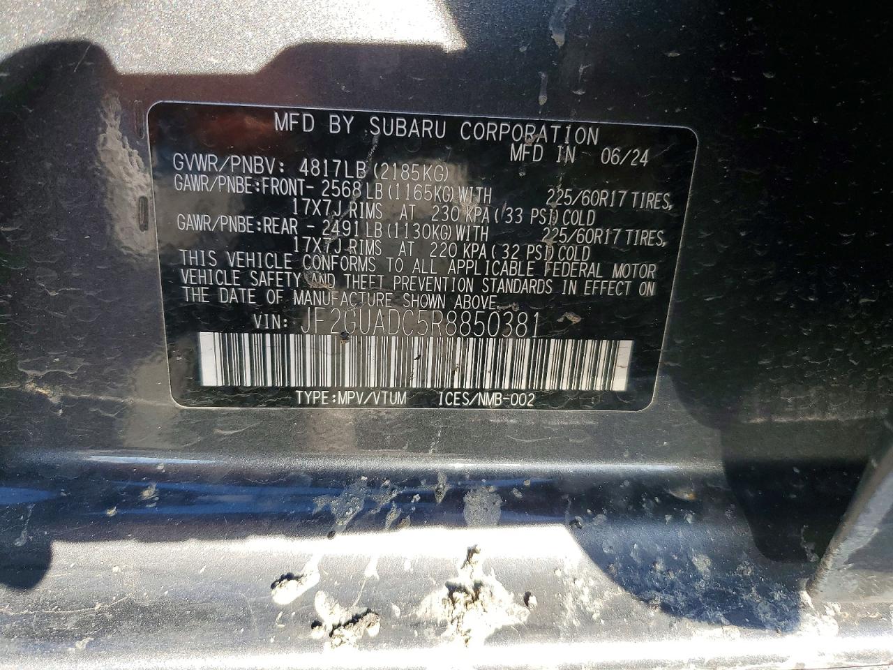 2024 SUBARU CROSSTREK PREMIUM photo 27