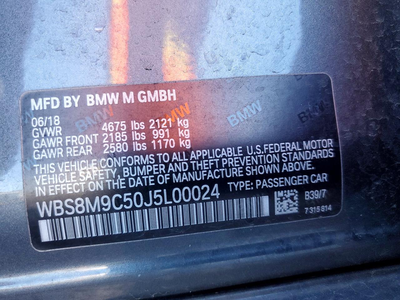 2018 BMW M3 photo 12