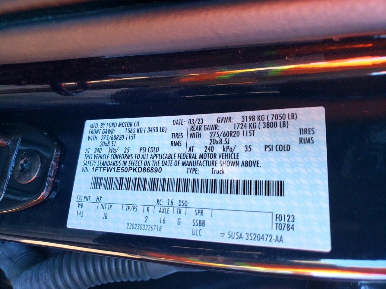 2023 FORD F150 SUPERCREW photo 12