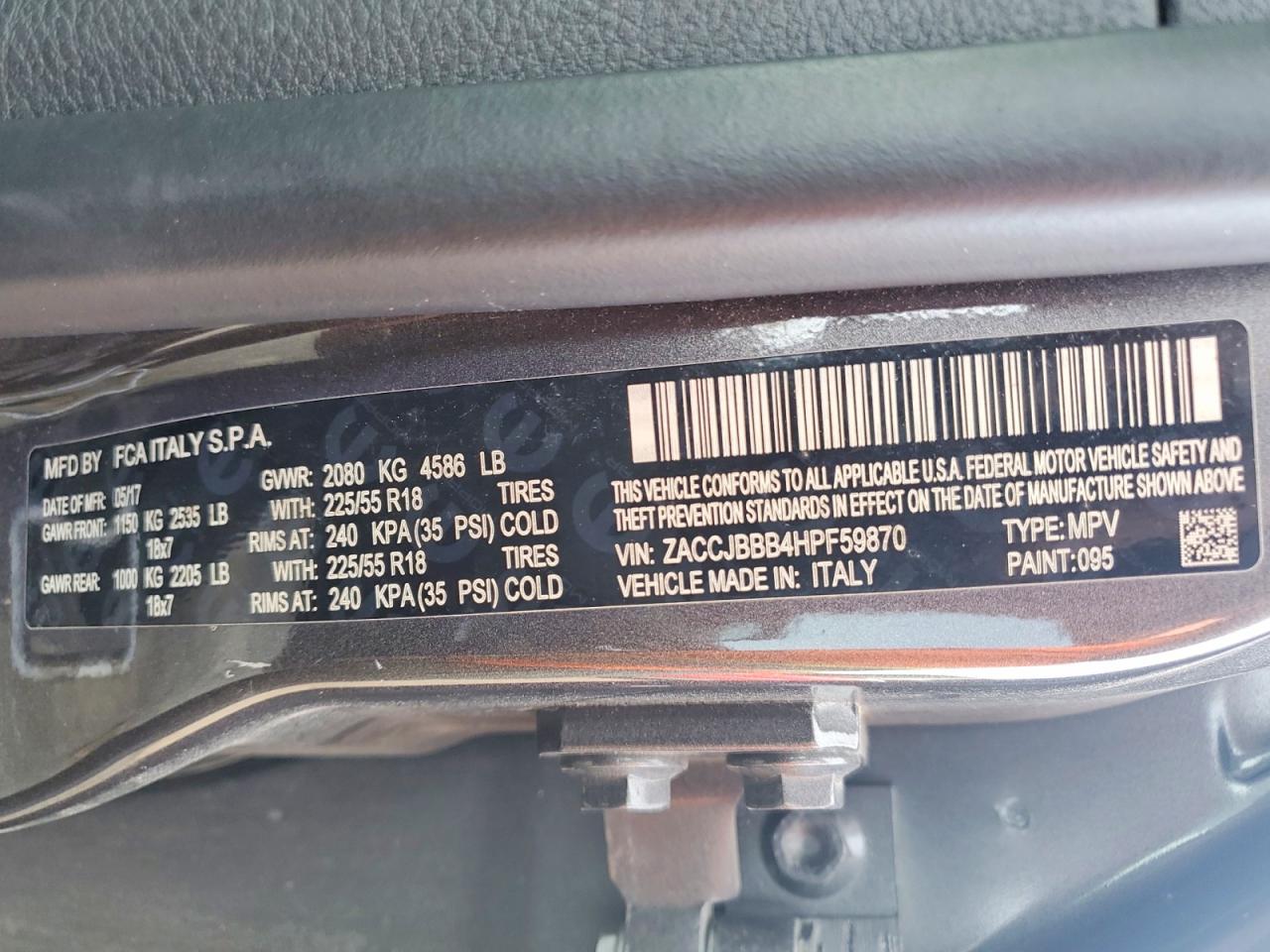 2017 JEEP RENEGADE LATITUDE photo 13