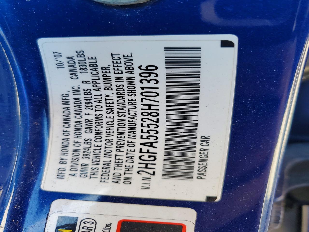 2008 HONDA CIVIC SI photo 13