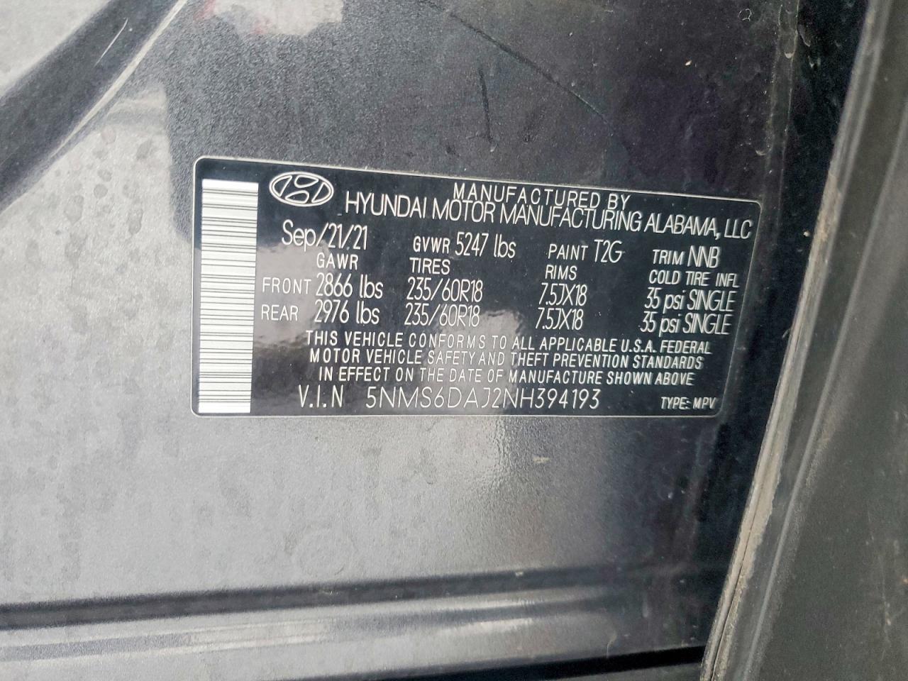 2022 HYUNDAI SANTA FE SEL photo 13