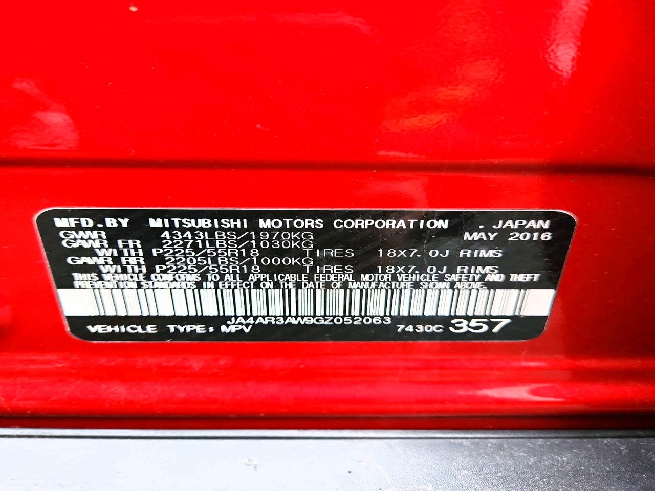 2016 MITSUBISHI OUTLANDER SPORT ES photo 12