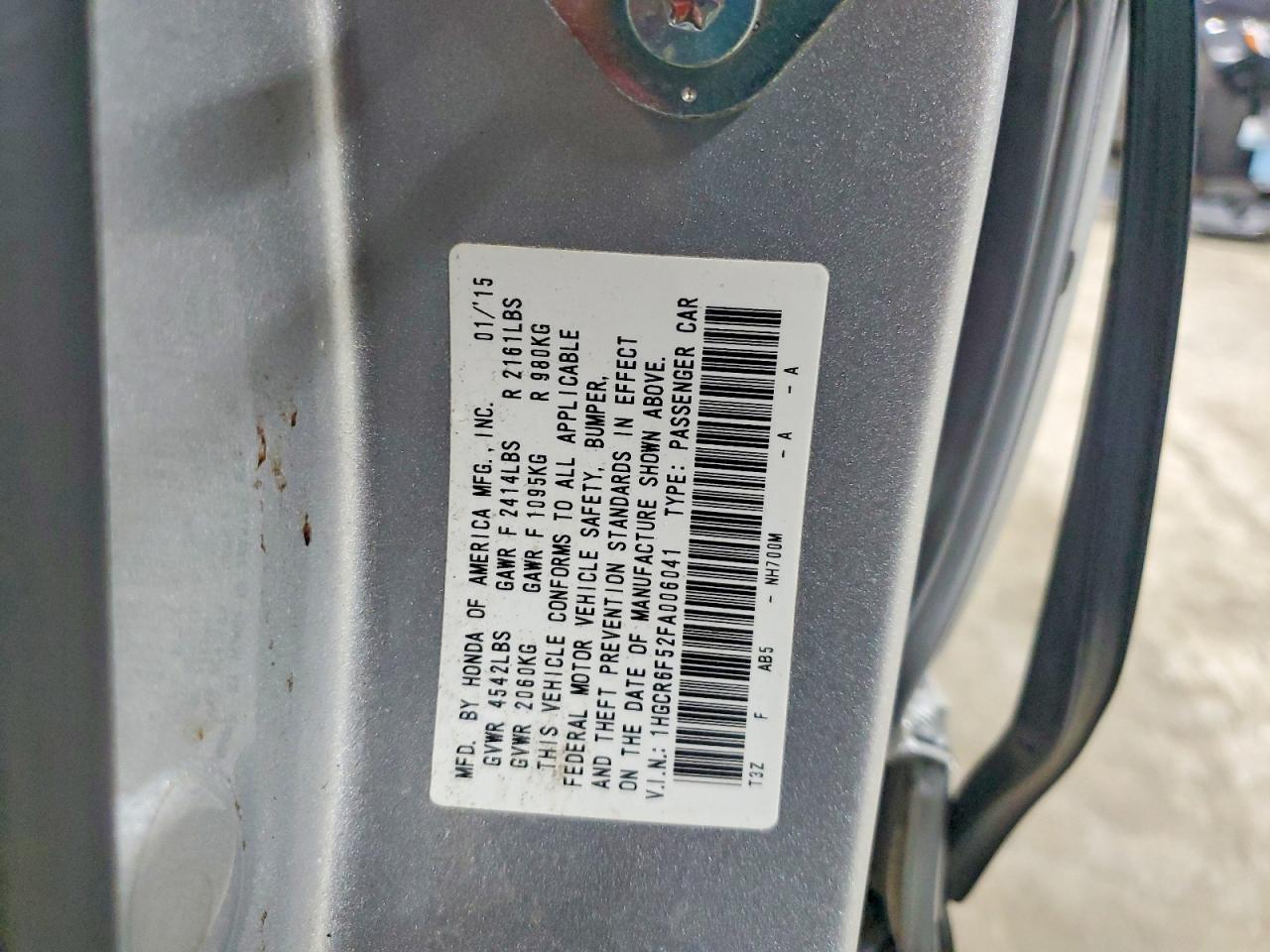 2015 HONDA ACCORD HYBRID EXL photo 12