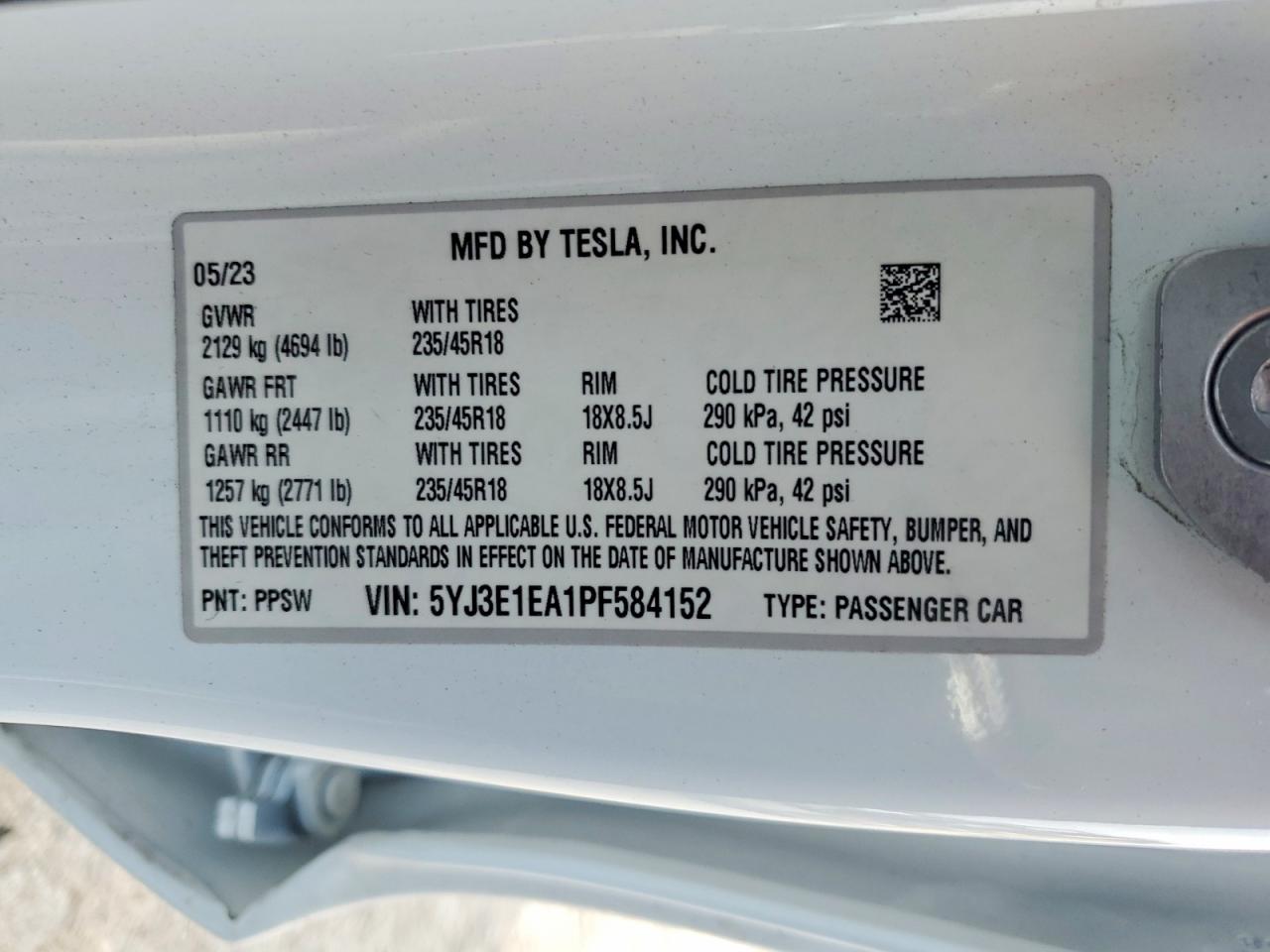 2023 TESLA MODEL 3 photo 14