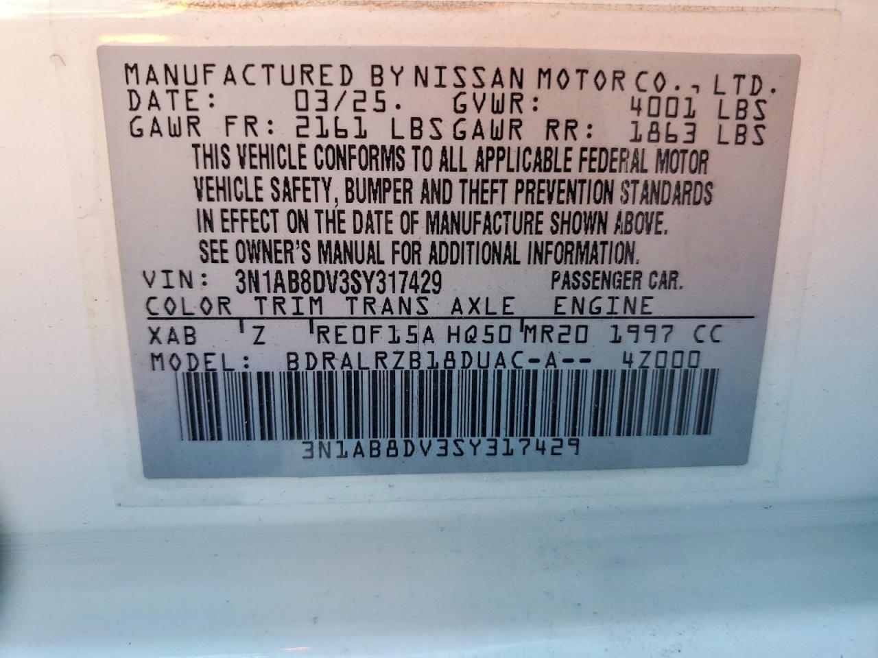 2025 NISSAN SENTRA SR photo 12