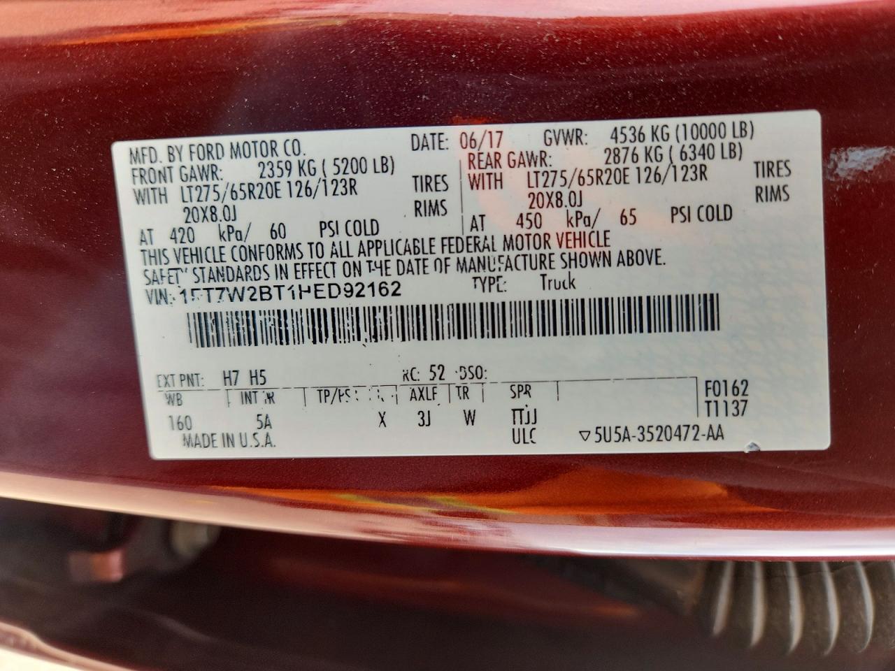 2017 FORD F250 SUPER DUTY photo 13