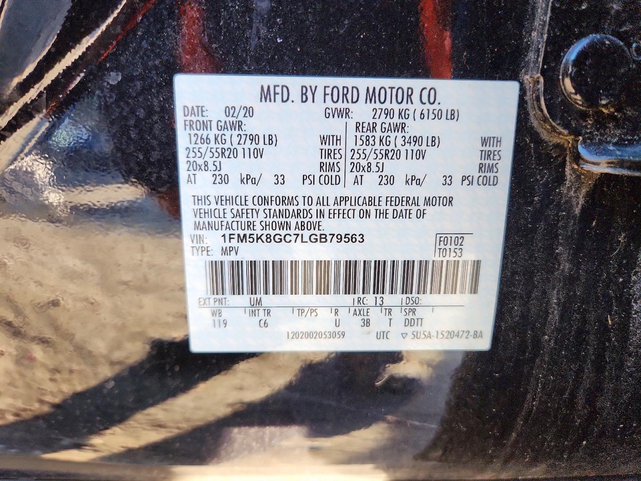 2020 FORD EXPLORER ST photo 13