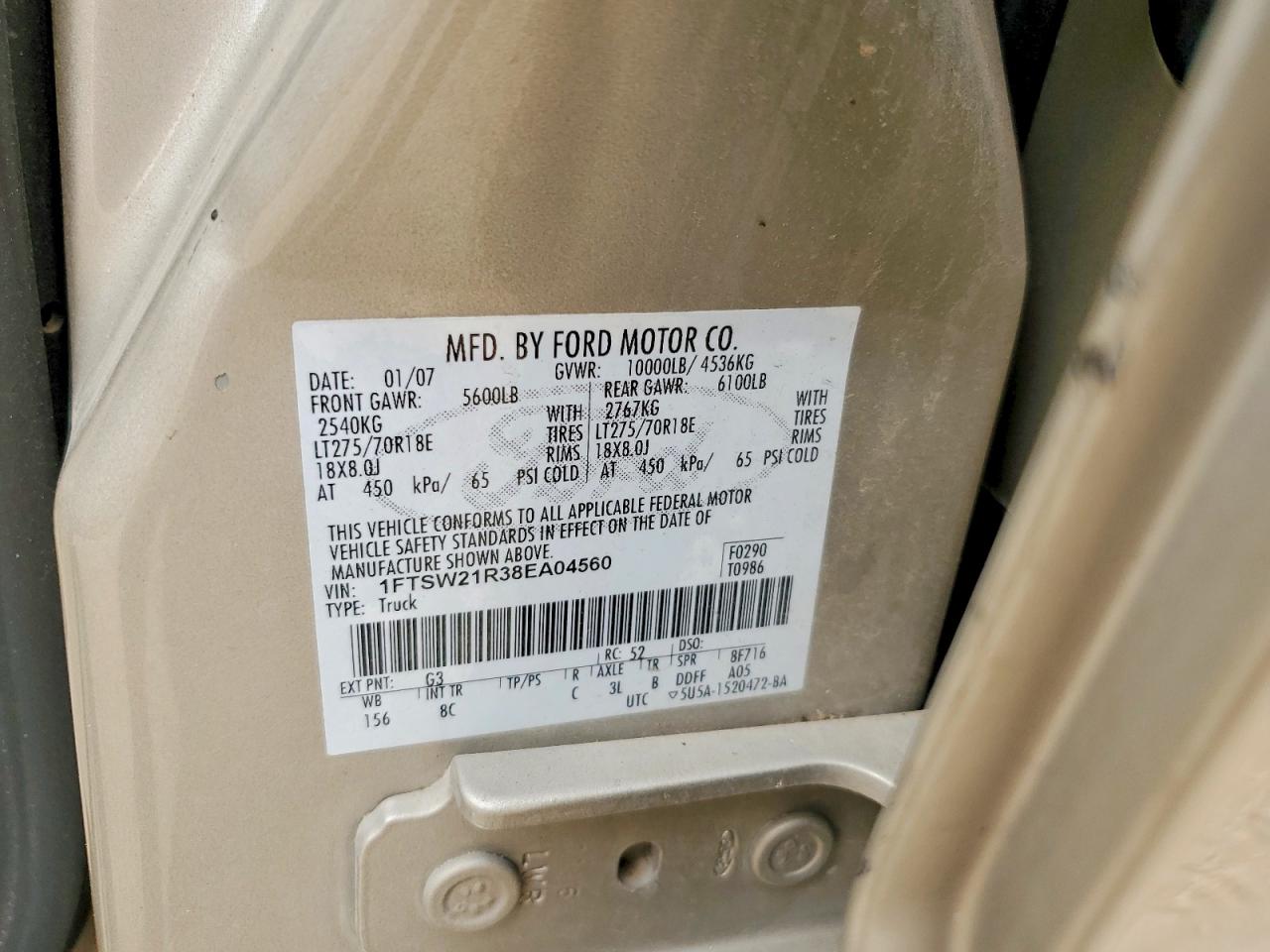 2008 FORD F250 SUPER DUTY photo 12