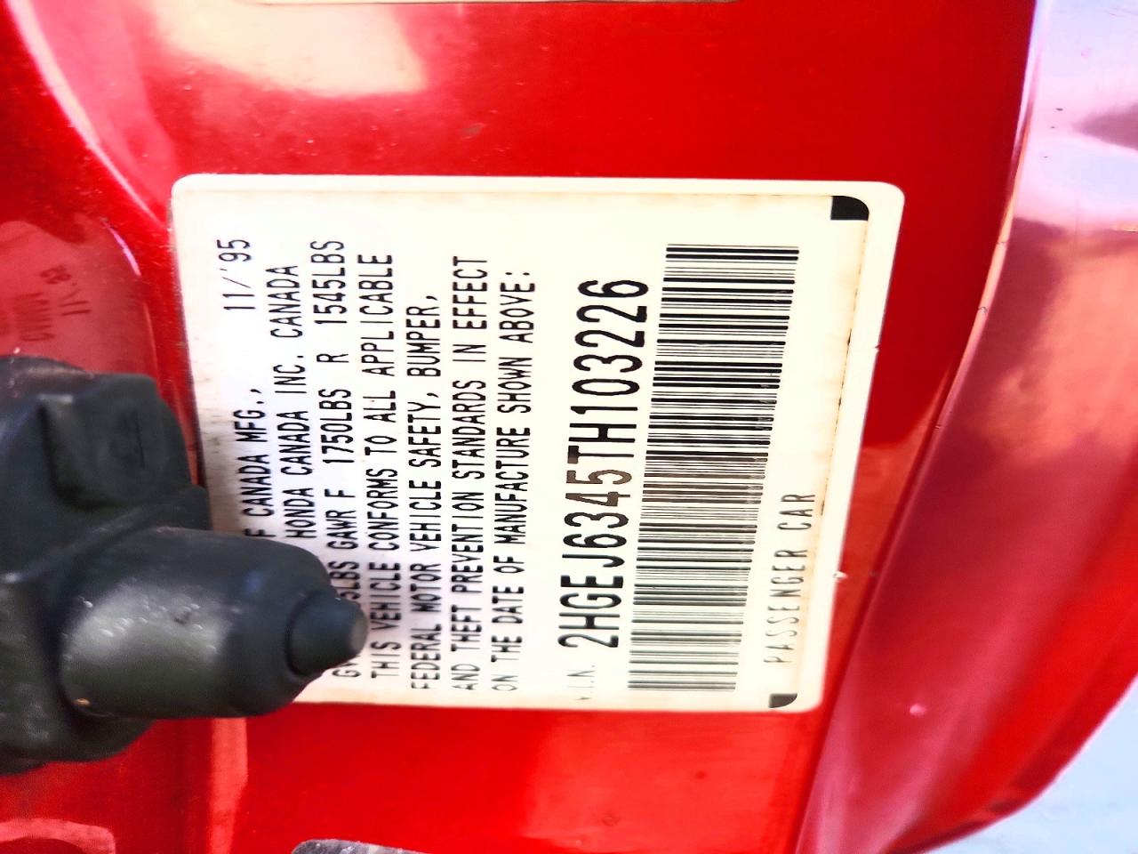1996 HONDA CIVIC DX photo 12