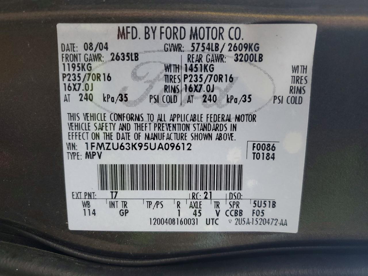 2005 FORD EXPLORER XLT photo 25