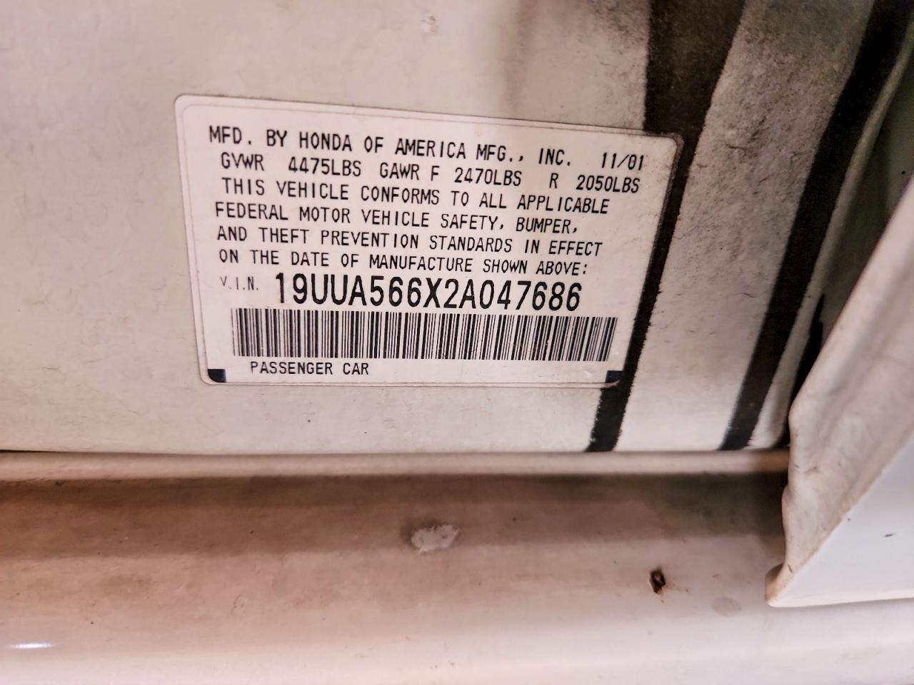 2002 ACURA 3.2TL photo 12