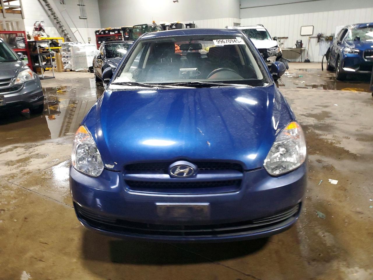 2010 HYUNDAI ACCENT BLUE photo 5