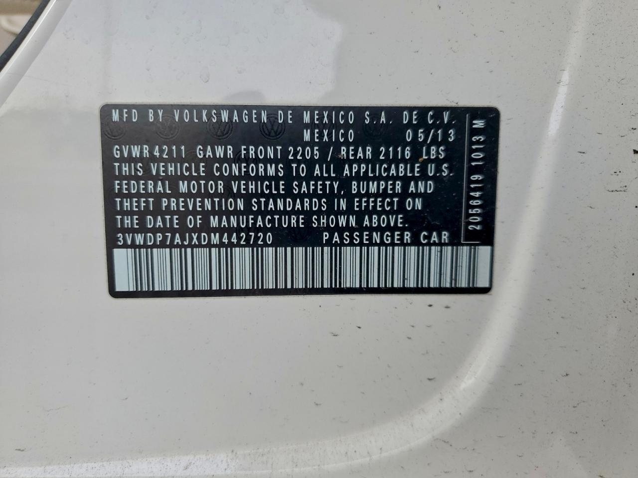 2013 VOLKSWAGEN JETTA SE photo 12