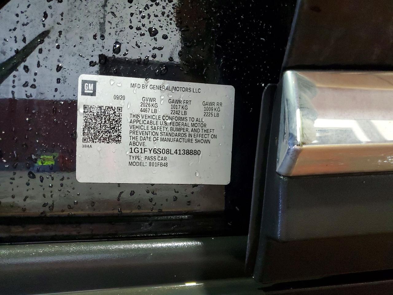 2020 CHEVROLET BOLT EV LT photo 13