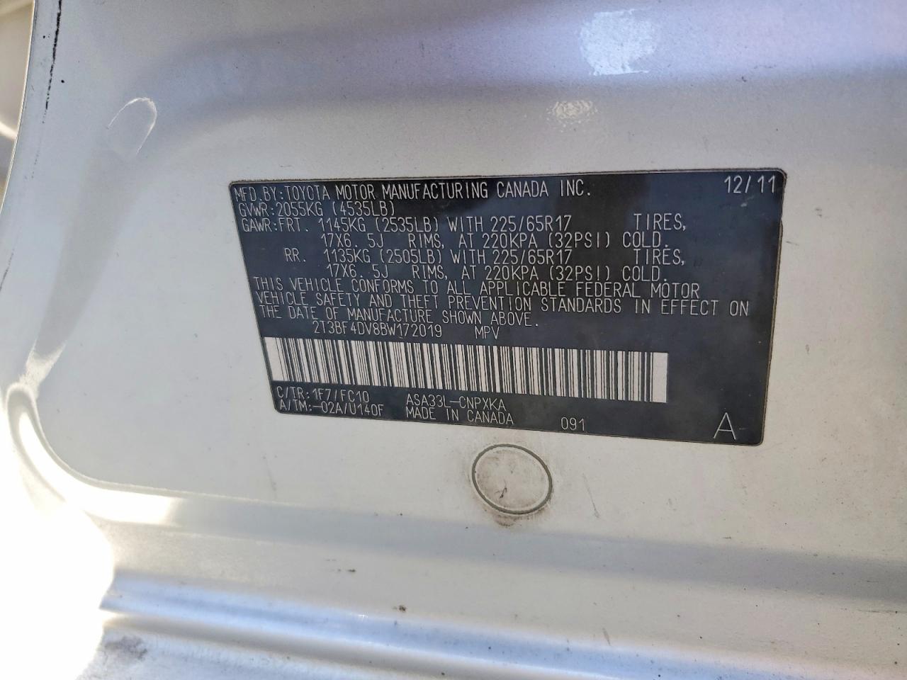 2011 TOYOTA RAV4 photo 14