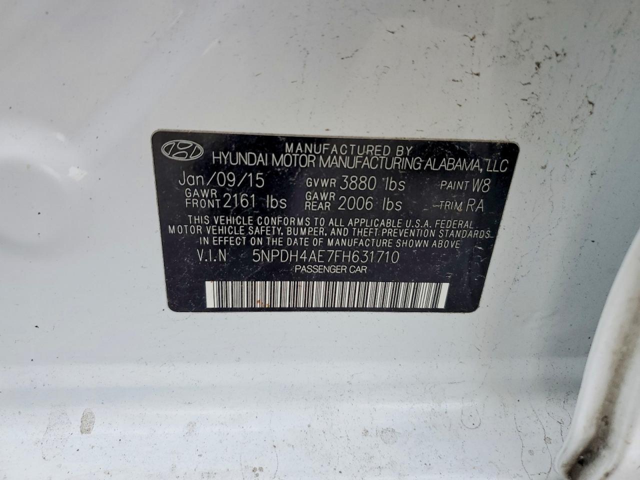 2015 HYUNDAI ELANTRA SE photo 13