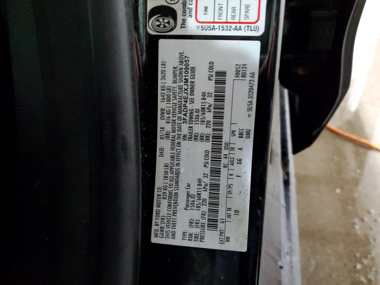 2018 FORD FIESTA SE photo 13
