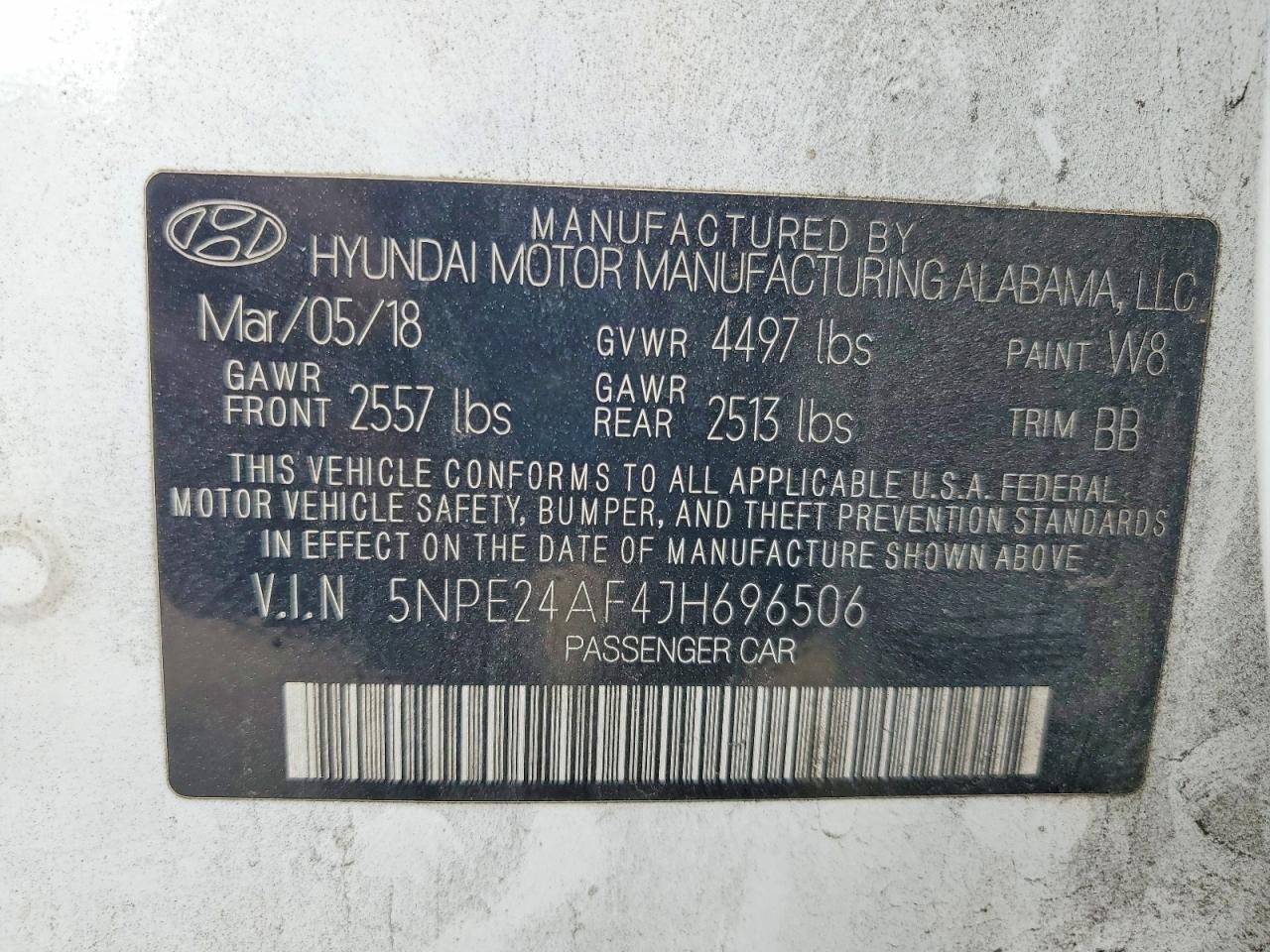 2018 HYUNDAI SONATA SE photo 12