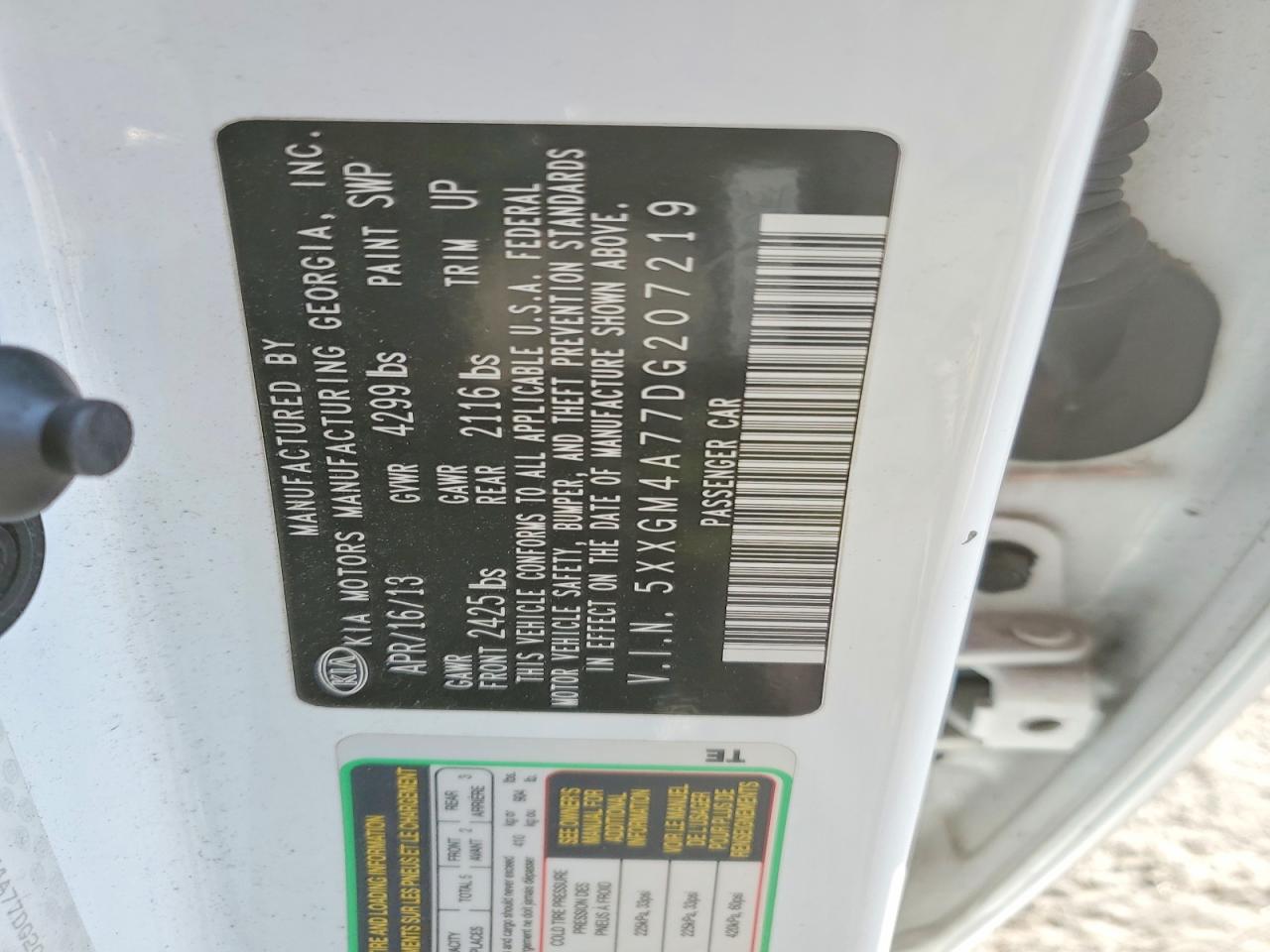 2013 KIA OPTIMA LX photo 12