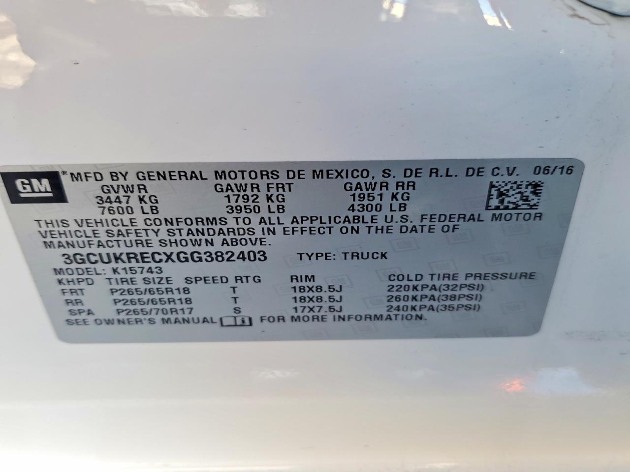 2016 CHEVROLET SILVERADO K1500 LT photo 12