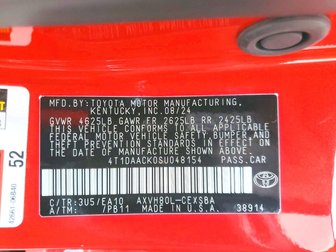2025 TOYOTA CAMRY XSE photo 13