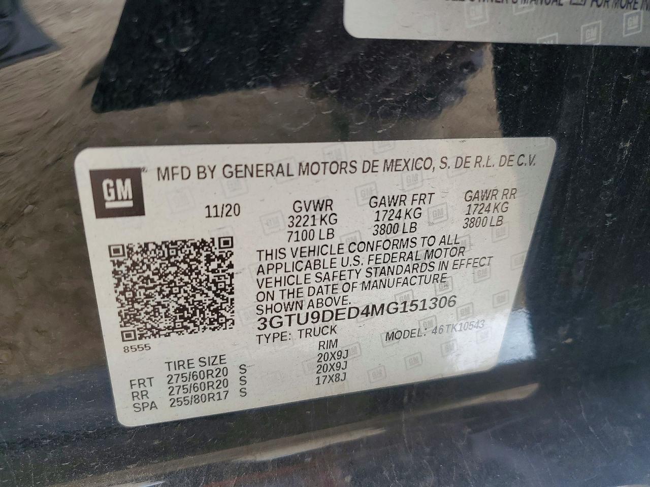 2021 GMC SIERRA K1500 SLT photo 12
