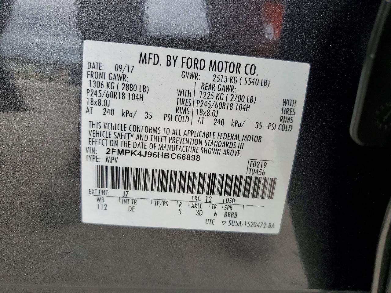 2017 FORD EDGE SEL photo 13