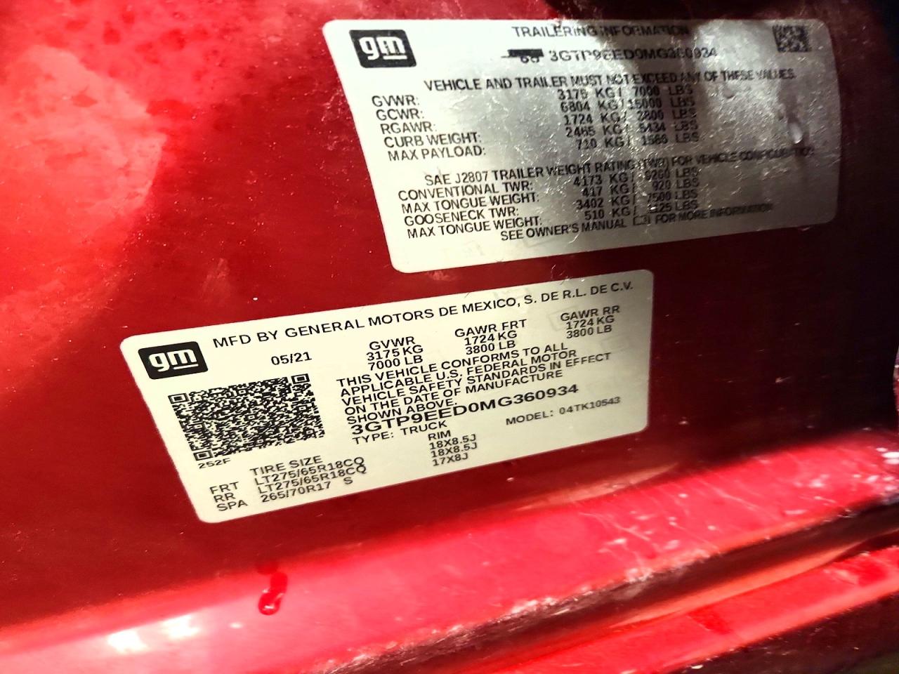 2021 GMC SIERRA K1500 AT4 photo 25