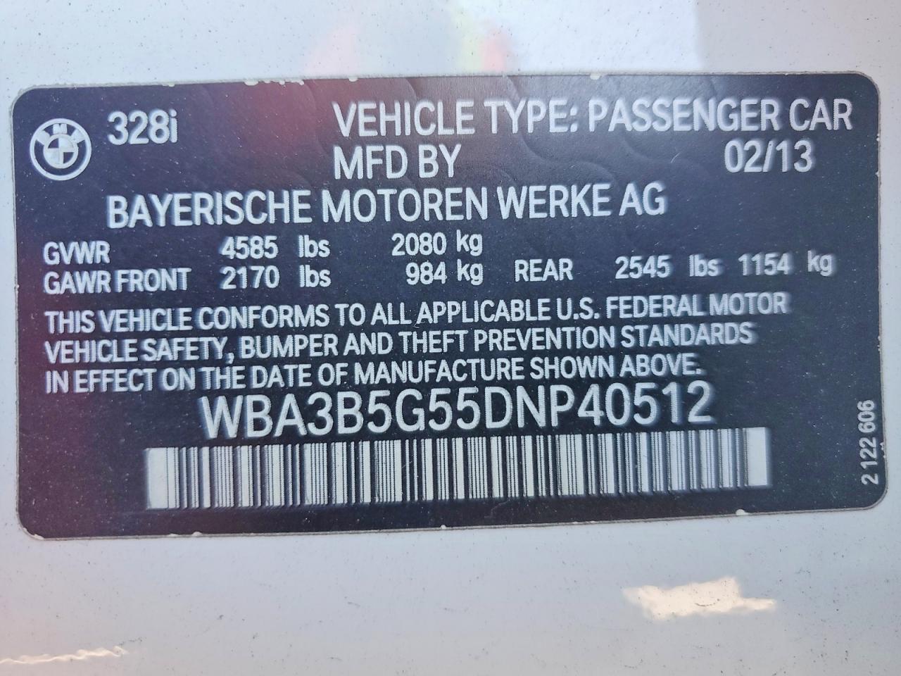 2013 BMW 328 XI SULEV photo 12