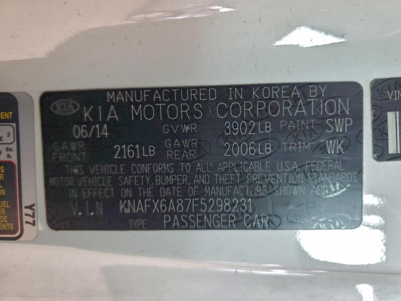 2015 KIA FORTE EX photo 12
