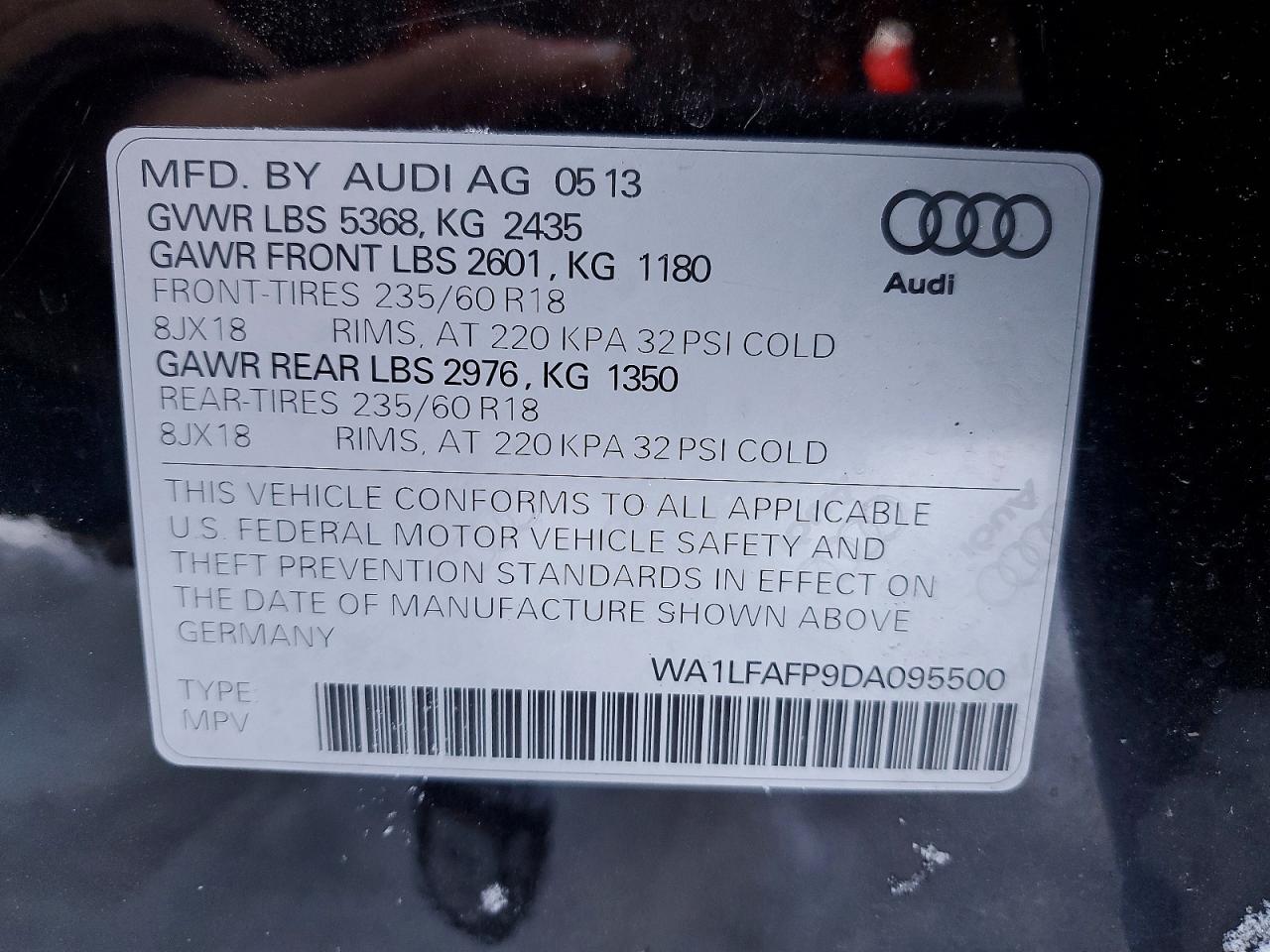 2013 AUDI Q5 PREMIUM PLUS photo 13
