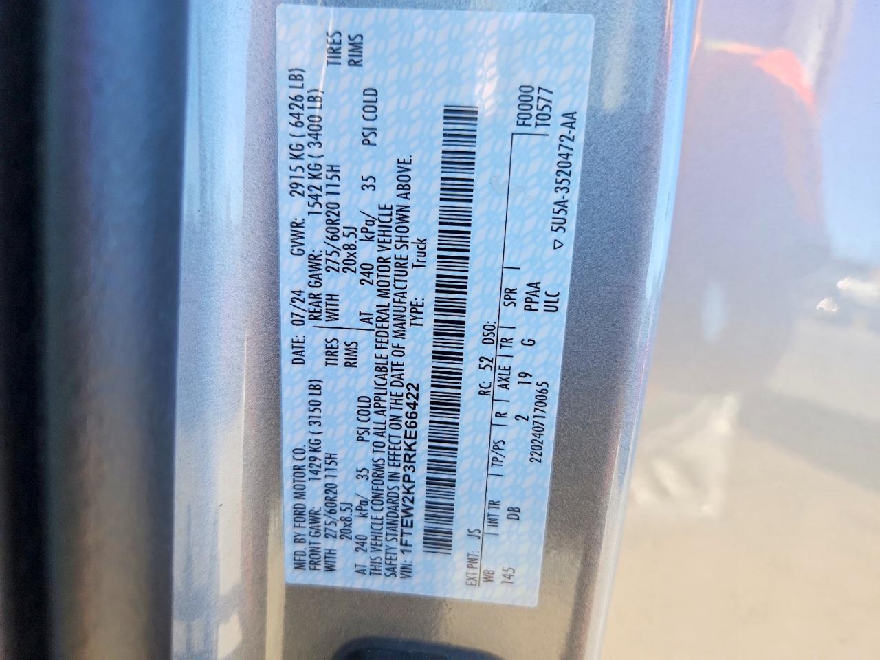 2024 FORD F150 STX photo 13