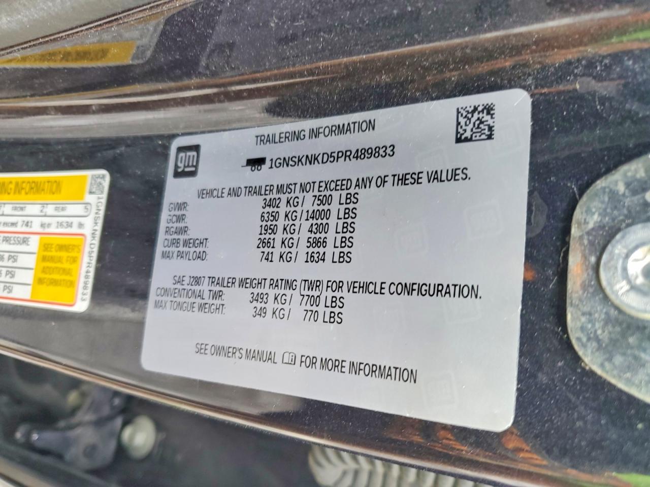 2023 CHEVROLET TAHOE K1500 LT photo 13