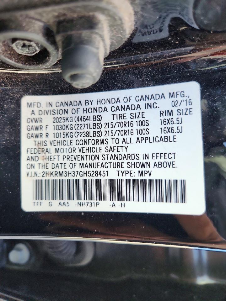 2016 HONDA CR-V LX photo 13