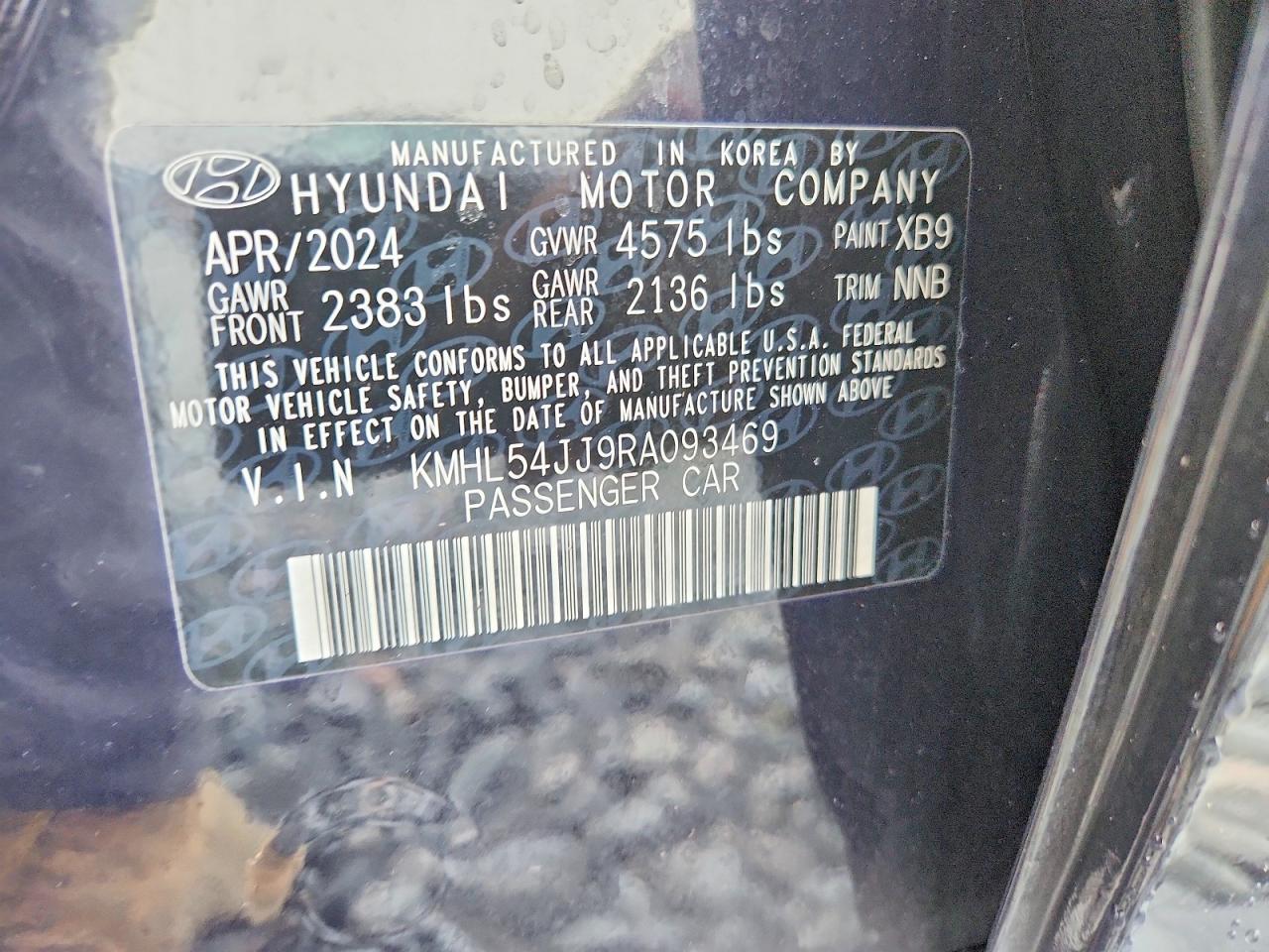 2024 HYUNDAI SONATA HYBRID photo 13