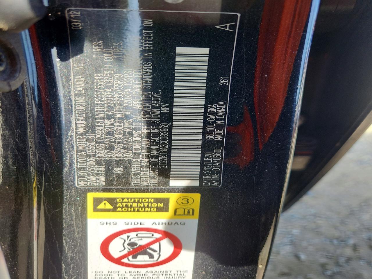 2012 LEXUS RX 350 photo 13