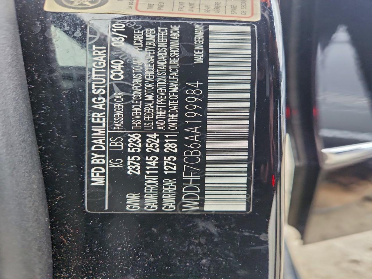 2010 MERCEDES-BENZ E 550 photo 12