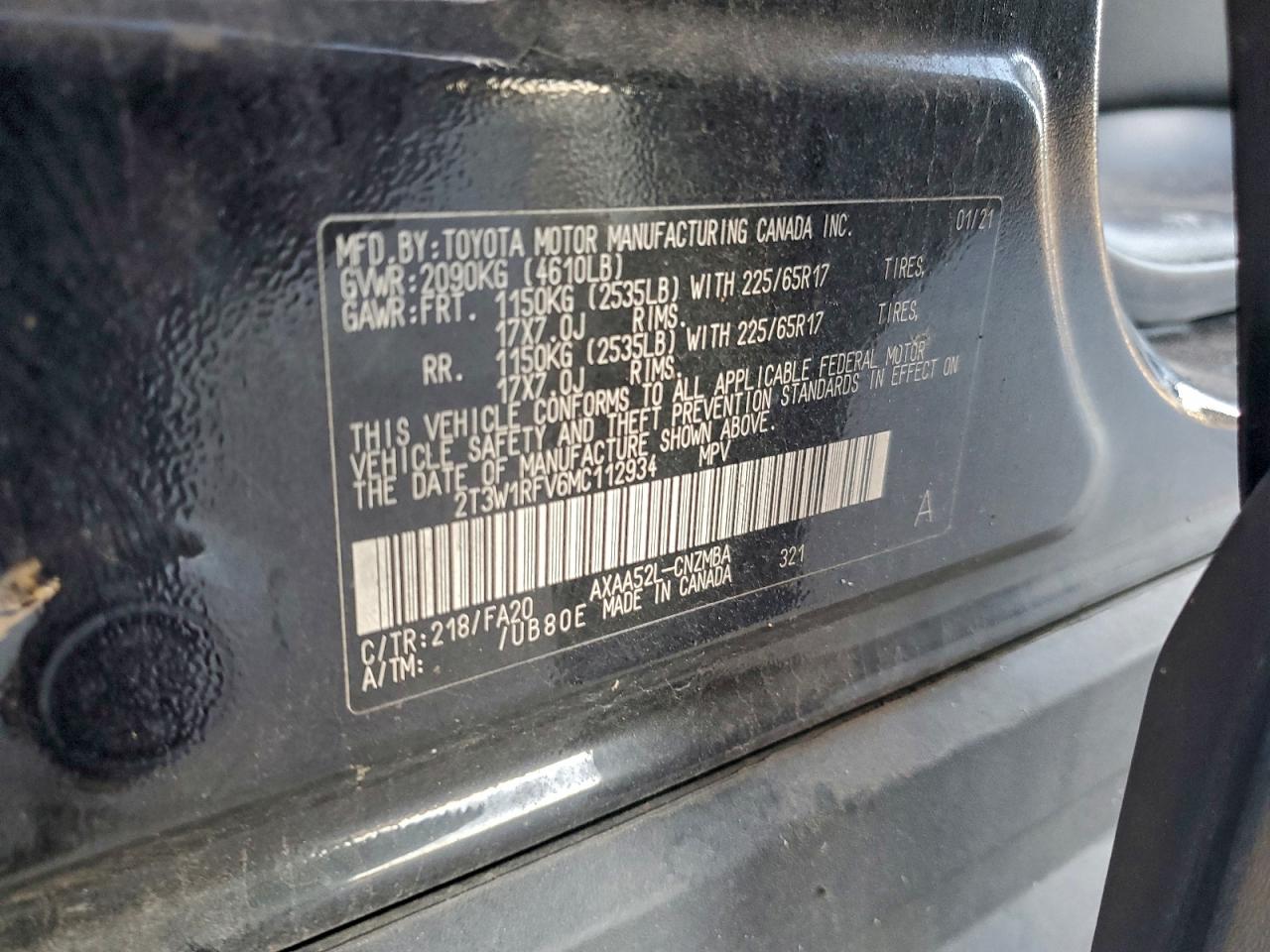 2021 TOYOTA RAV4 XLE photo 13