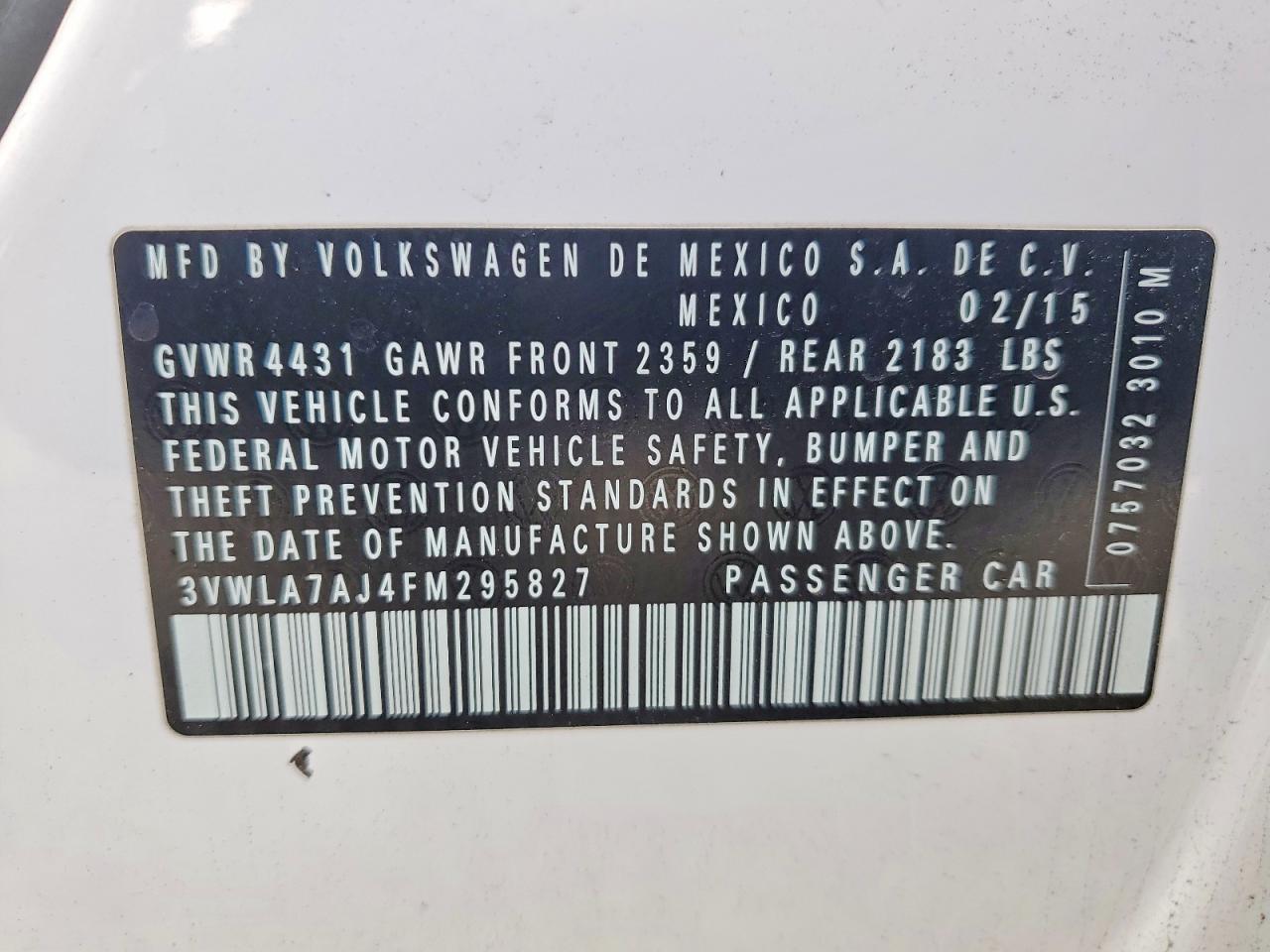 2015 VOLKSWAGEN JETTA TDI photo 12