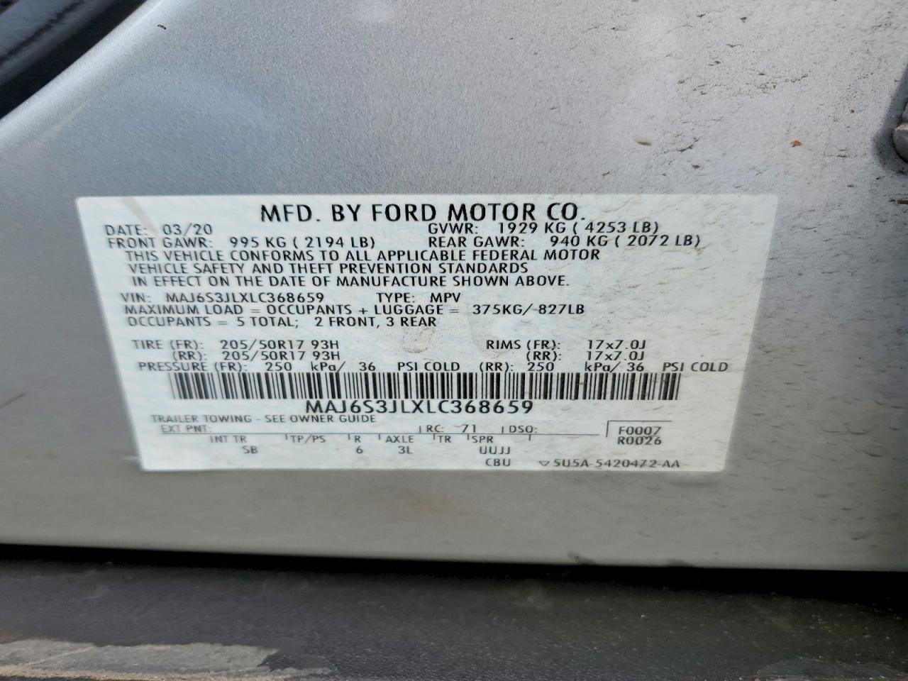2020 FORD ECOSPORT SES photo 13
