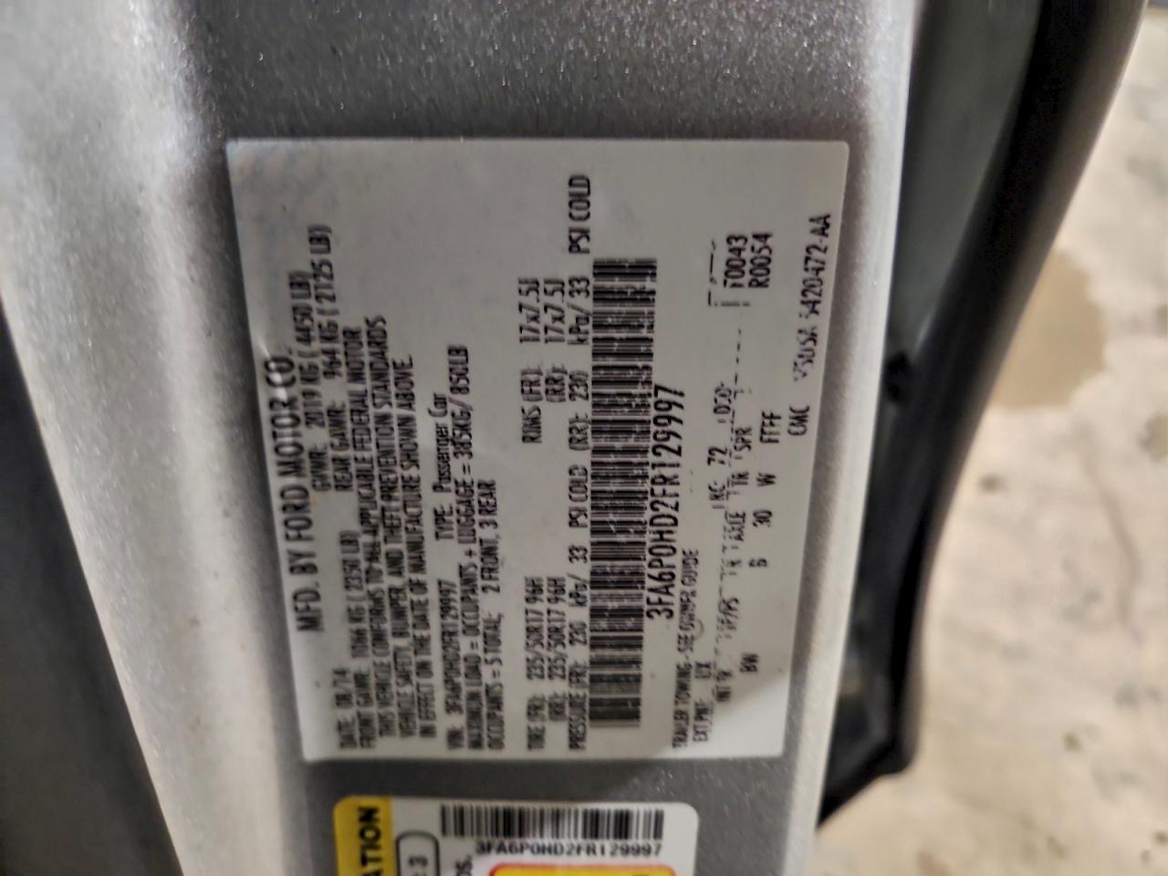 2015 FORD FUSION SE photo 12