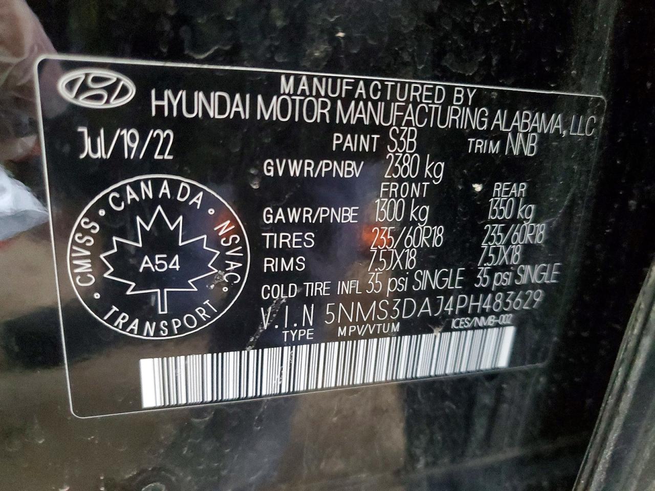 2023 HYUNDAI SANTA FE SEL PREMIUM photo 13