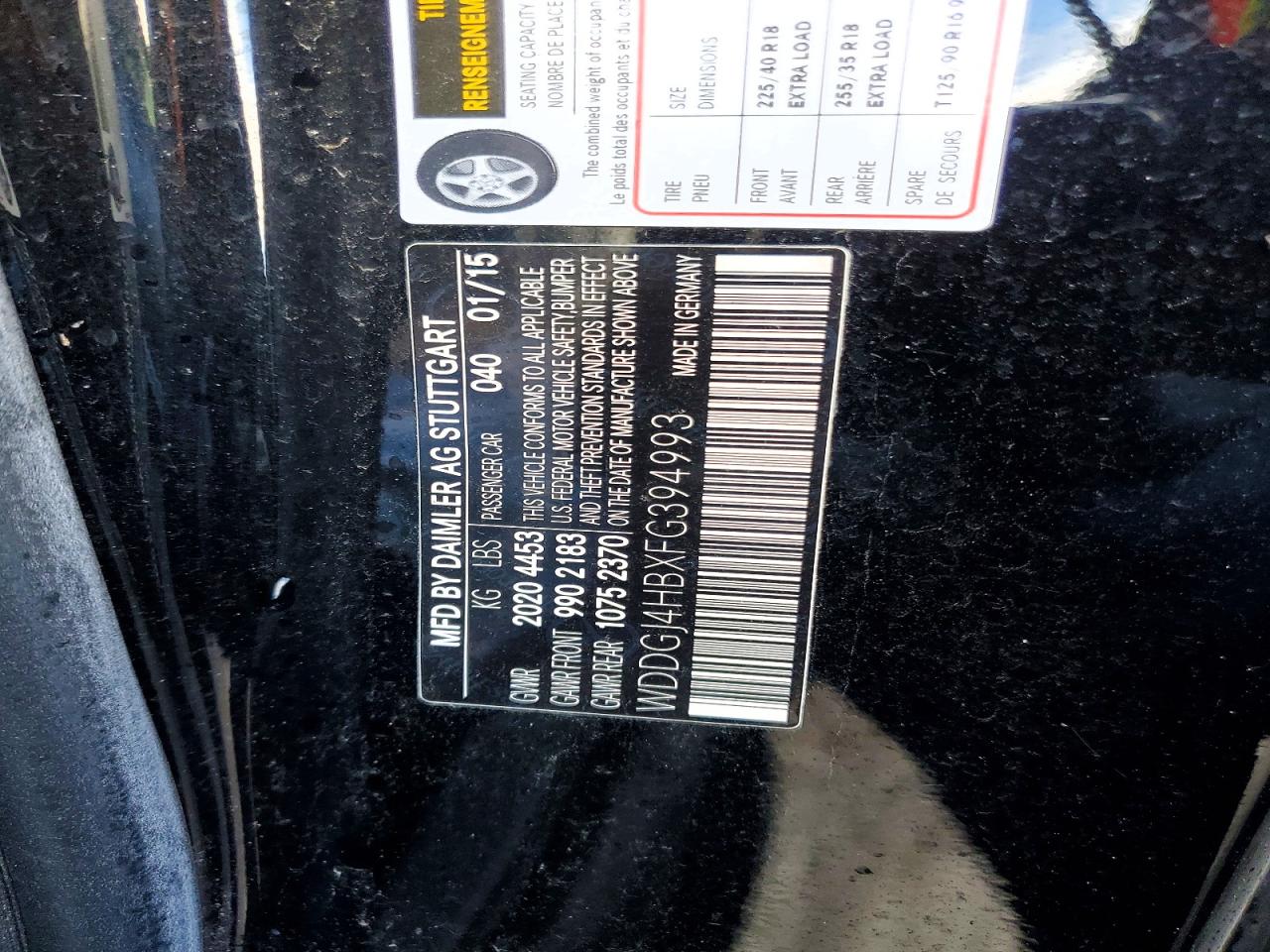 2015 MERCEDES-BENZ C 250 photo 12