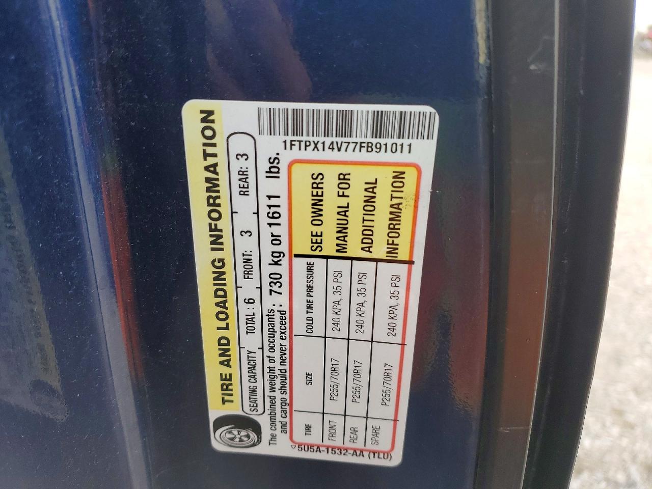2007 FORD F150 photo 12