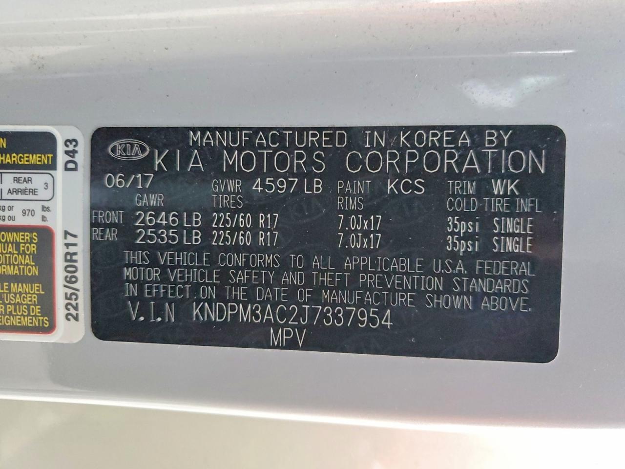 2018 KIA SPORTAGE LX photo 13