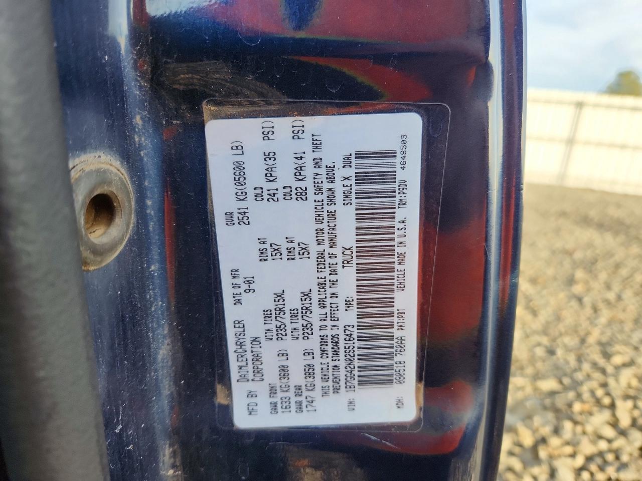 2002 DODGE DAKOTA SLT photo 12